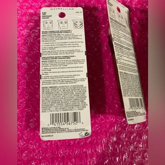 💫 2x Maybelline ERASER INSTANT AGE REWIND Multi-use CONCEALER; Mahogany 147 - Picture 11 of 15